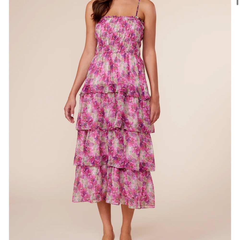 Lucy Paris Hyacinth Tiered Dress size medium, never worn with tags